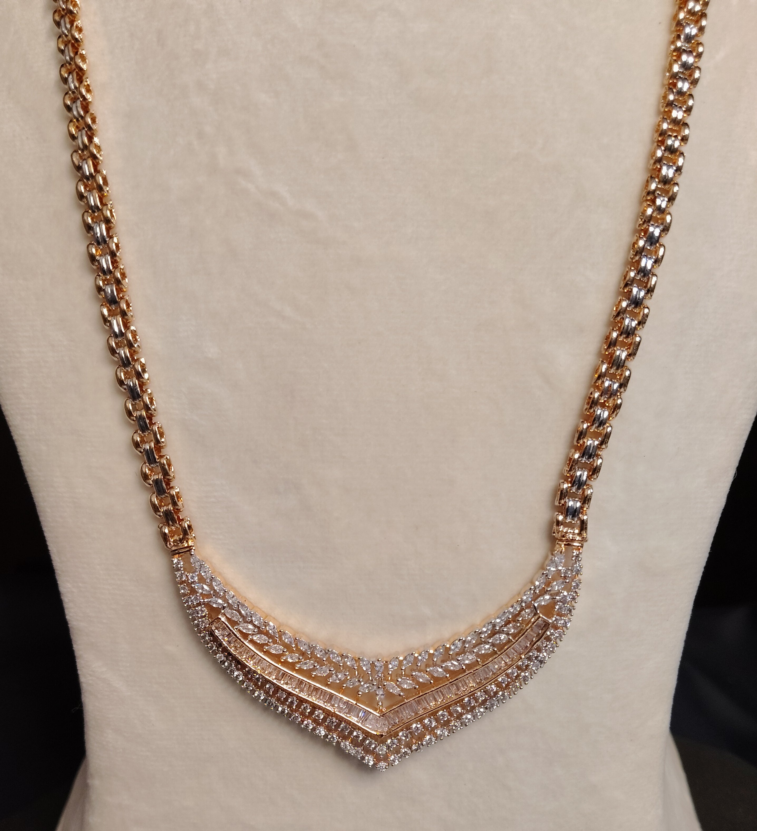 Rowa American Diamond Indian Mangalsutra For Women Roz Jwellers.
