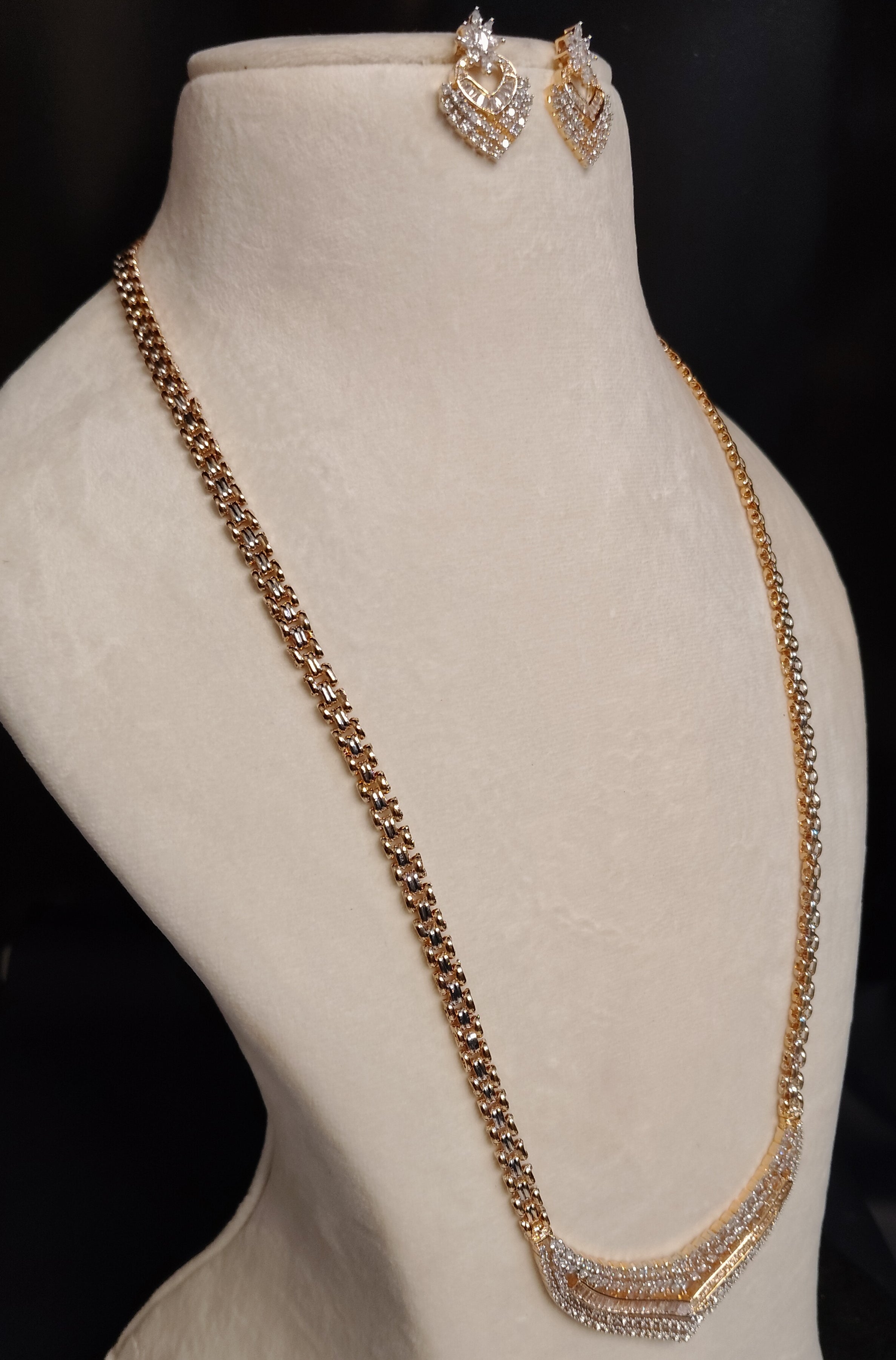 Rowa American Diamond Indian Mangalsutra For Women Roz Jwellers.