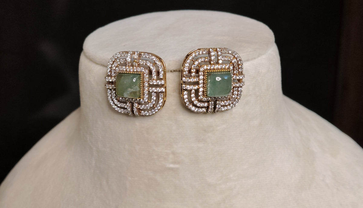 Moissanite Choker Necklace Indian Bridal Wedding Statement Jewelry for Women Roz Jewellers