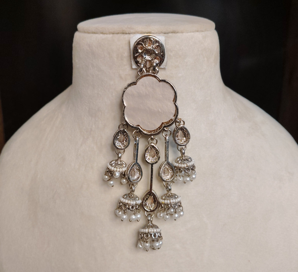 Yellow Moissanite Bridal Earrings for Women Traditional Jhumka Style Statement Roz Jewellers