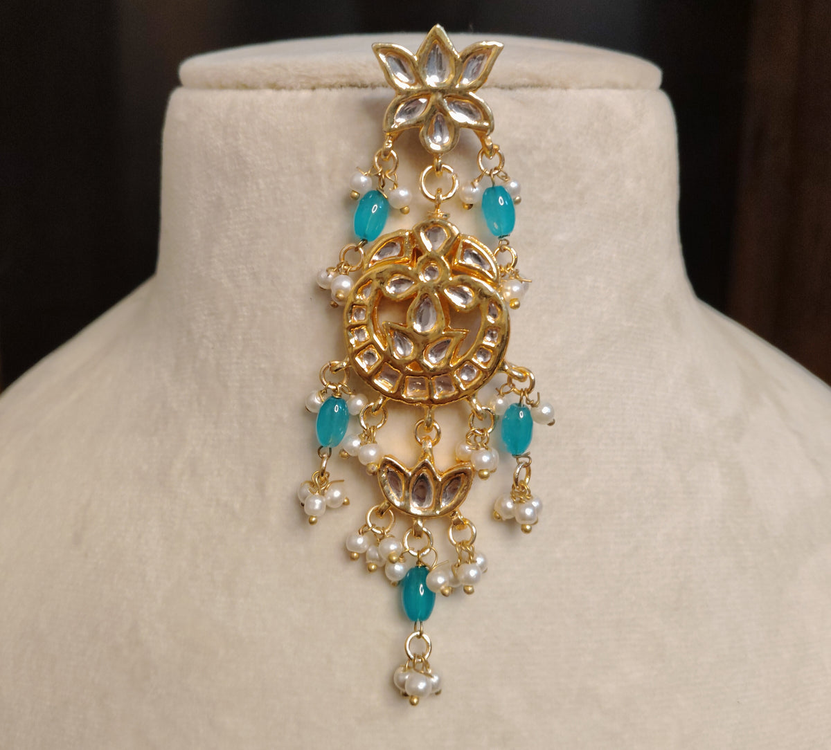 Blue Designer Kundan Dangle Earrings for Women Ethnic Party Wear Jewelry Roz Jewellers
