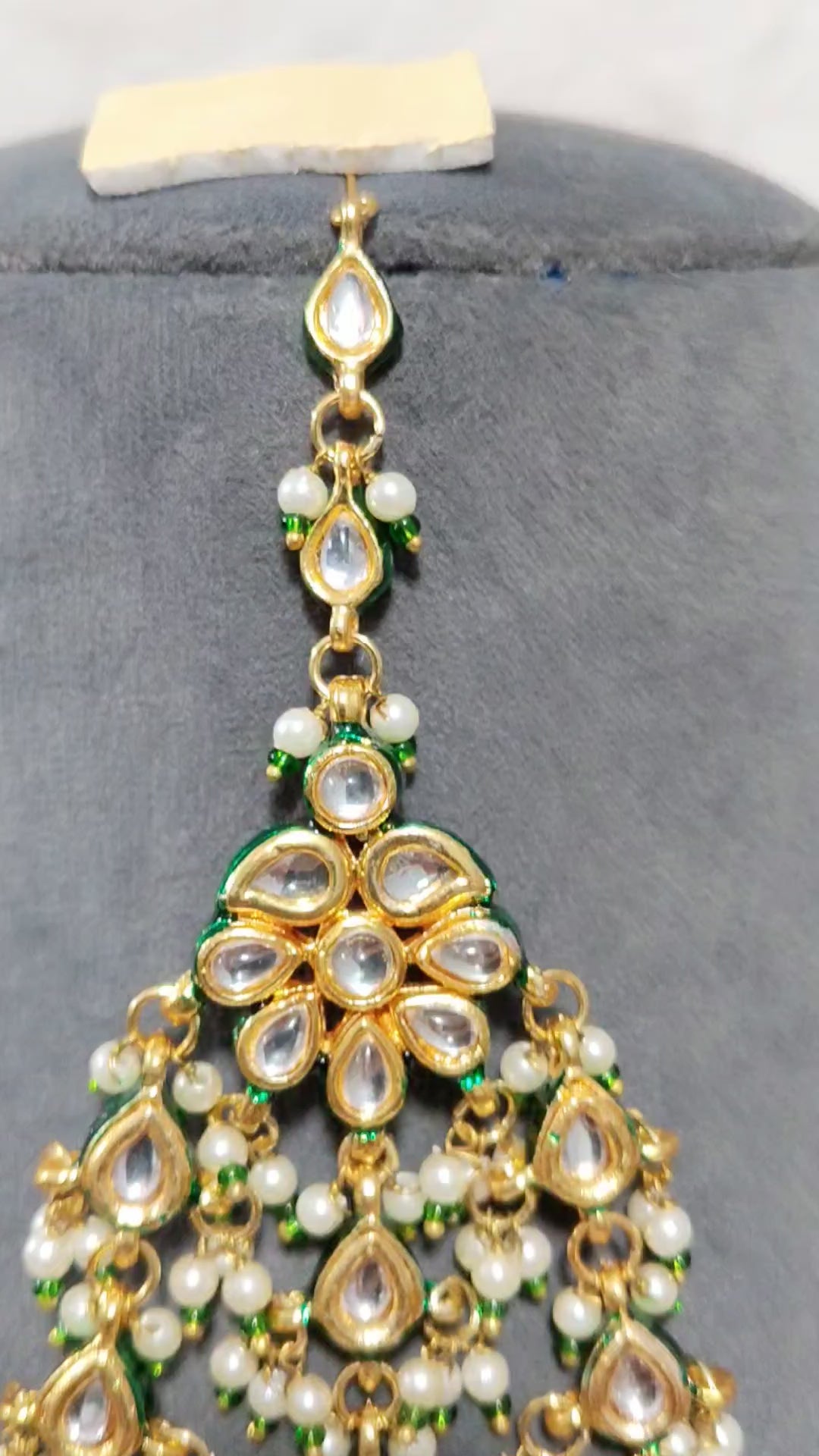 Multicolor Navratan Kundan Jhumar Pakistani Bridal Jewelry Roz Jewellers