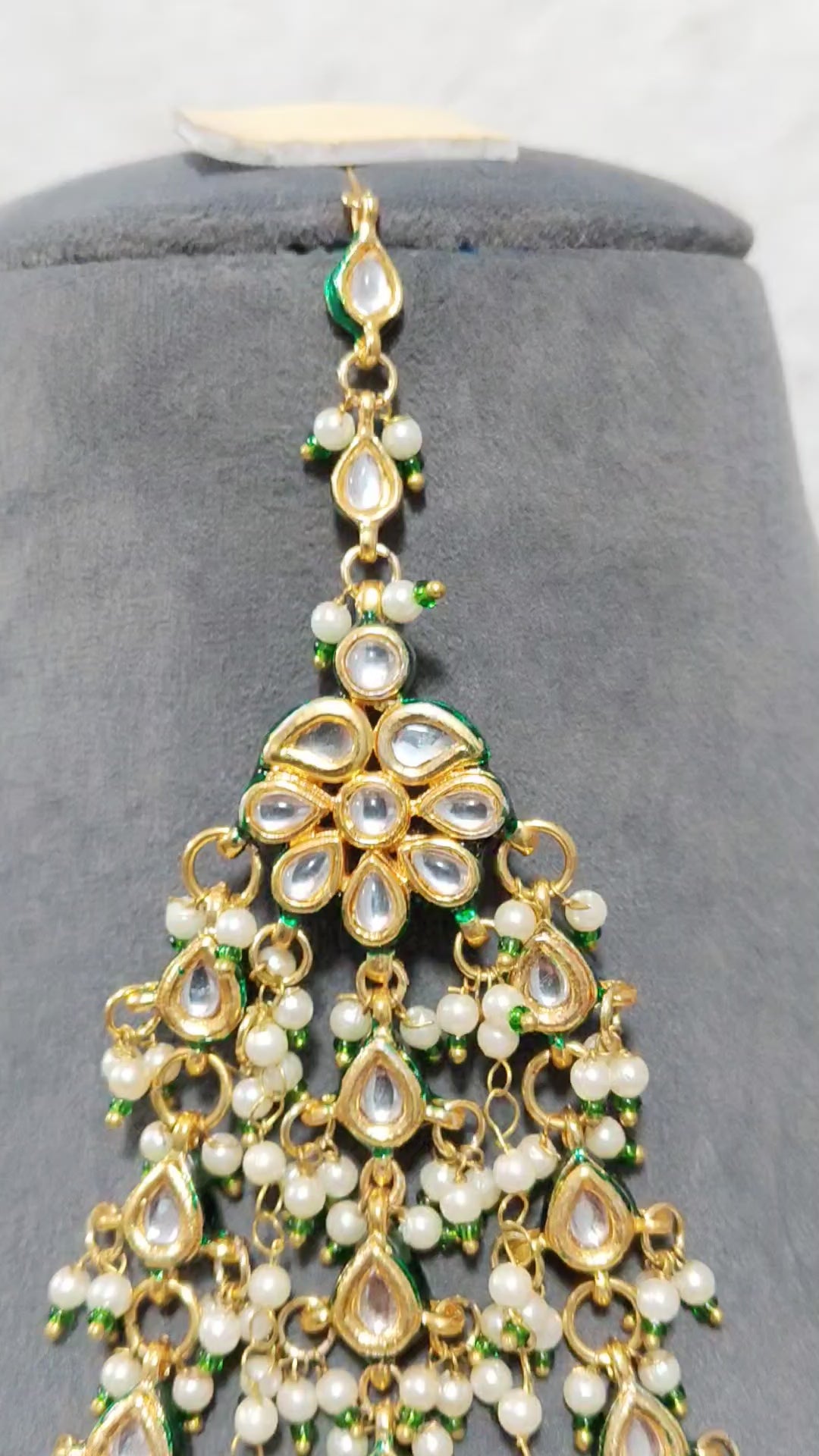 Ethnic Kundan Jhumar for Women Indian Wedding Hair Accessory Roz Jewellers