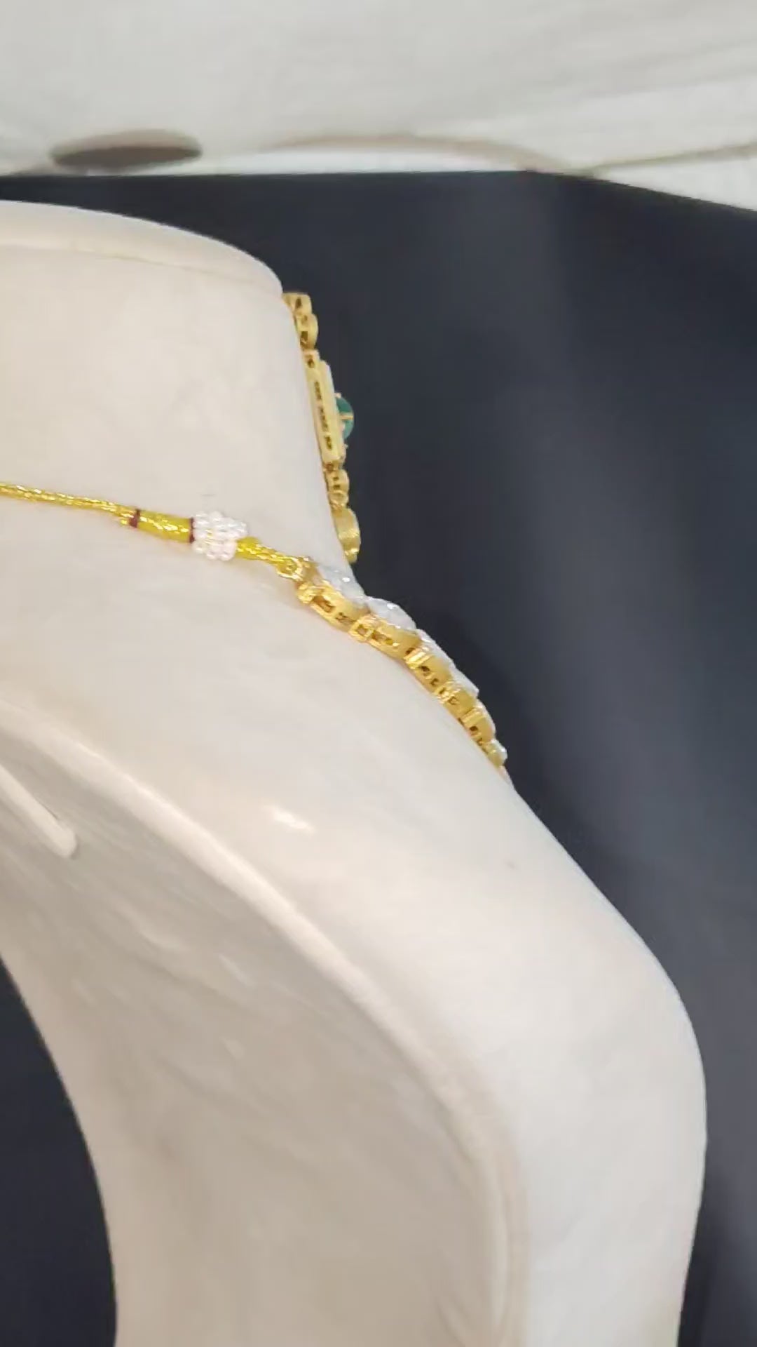Indian Pakistani Moissanite Necklace Wedding Bridal Collection Sabyasachi Inspired