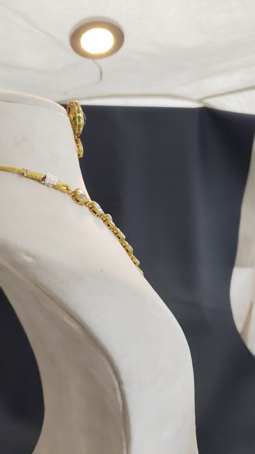 Sabyasachi Inspired Moissanite Jewelry Set: Traditional Indian Bridal Necklace