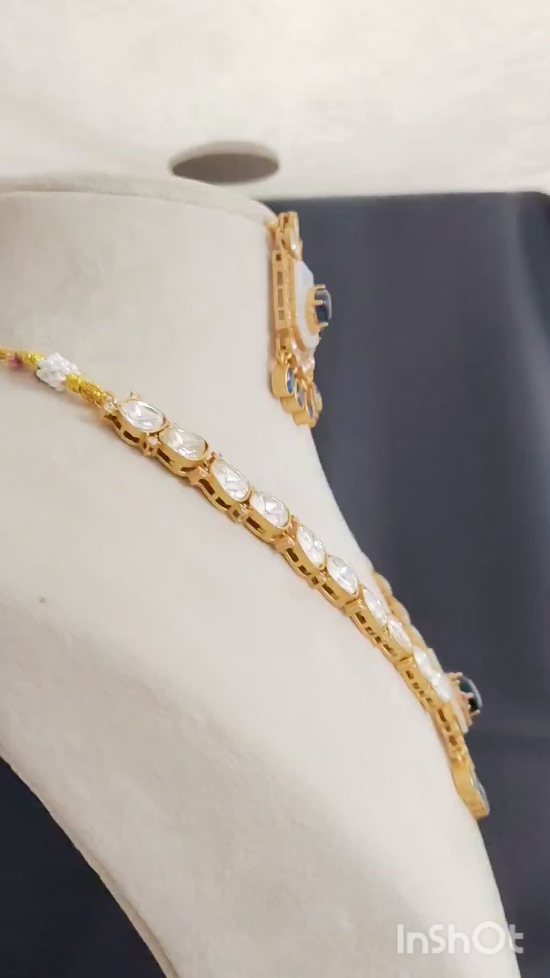 Bridal Moissanite Necklace Set for Women Traditional Indian Wedding Jewelry Sabyasachi Inspired