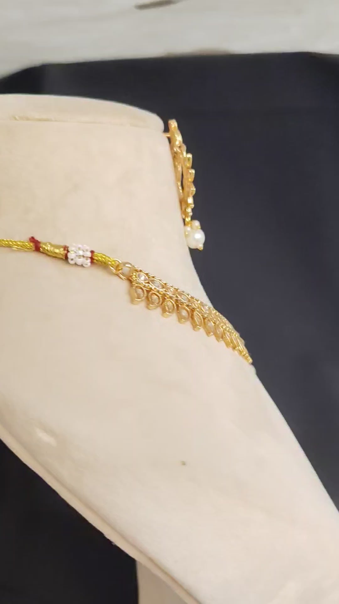 Indian Pakistani Polki Bridal Jewelry Set Wedding Necklace for Women